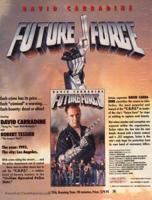 Future Force - Video release movie poster