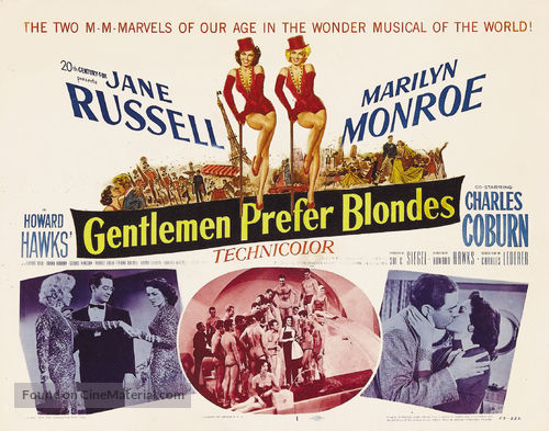 Gentlemen Prefer Blondes - Movie Poster