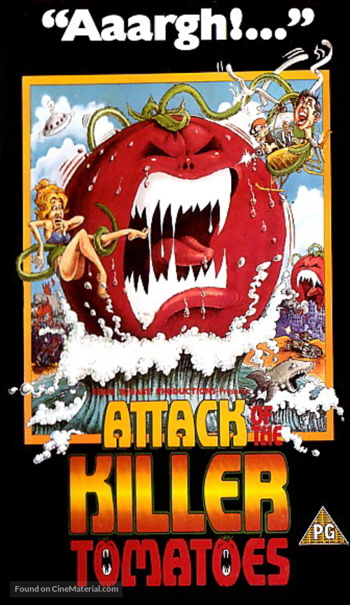 Attack of the Killer Tomatoes! - British VHS movie cover