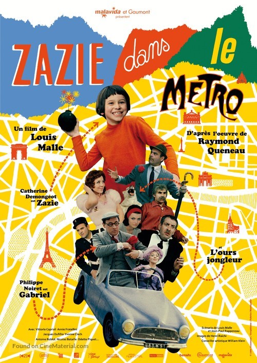 Zazie dans le m&eacute;tro - French Re-release movie poster