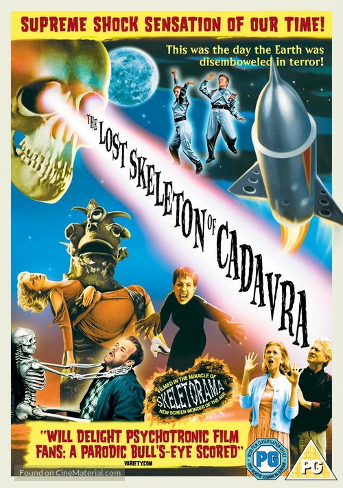 The Lost Skeleton of Cadavra - British DVD movie cover