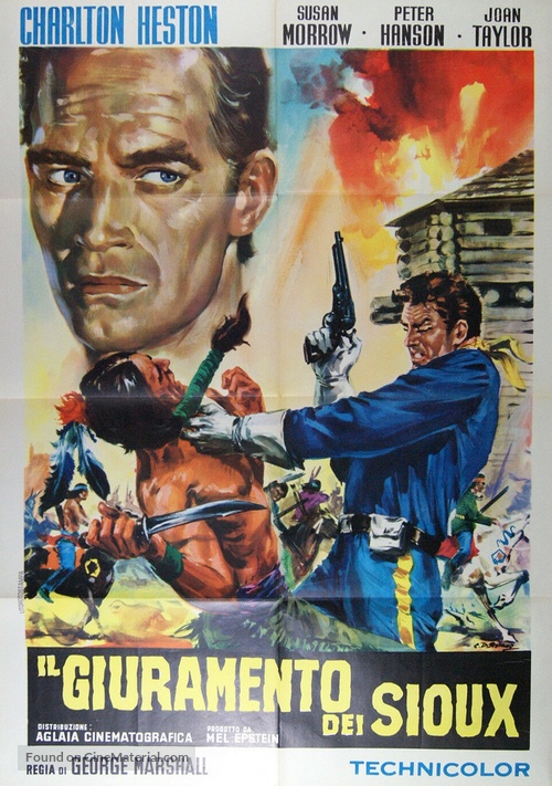 The Savage - Italian Movie Poster