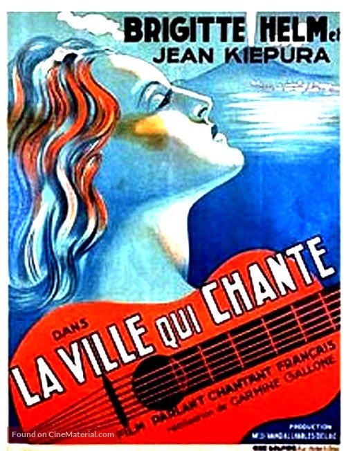 Die singende Stadt - French Movie Poster