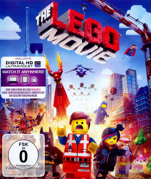 The Lego Movie - German Blu-Ray movie cover