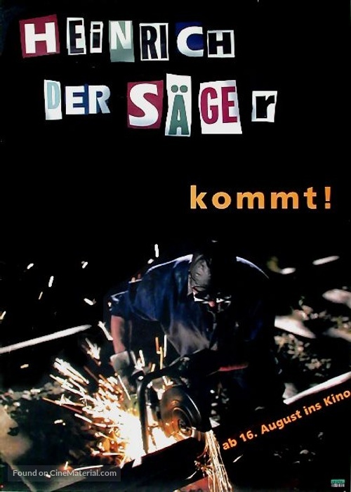 Heinrich der S&auml;ger - German Movie Poster