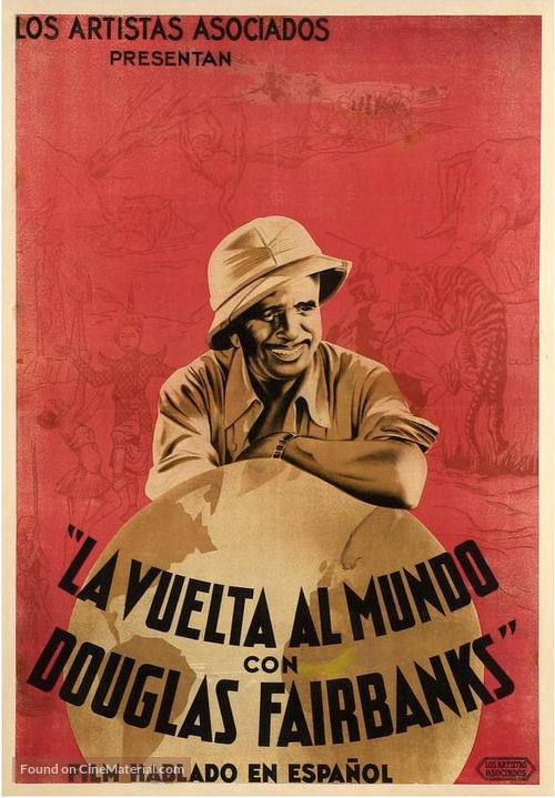 Around the World in 80 Minutes with Douglas Fairbanks - Spanish Movie Poster