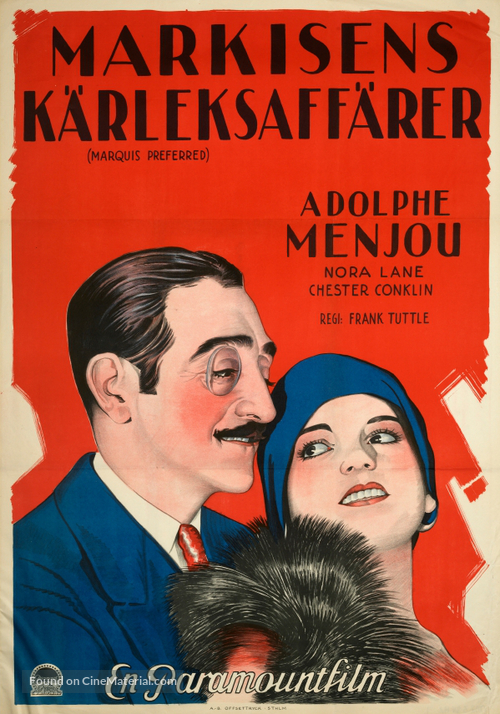 Marquis Preferred - Swedish Movie Poster