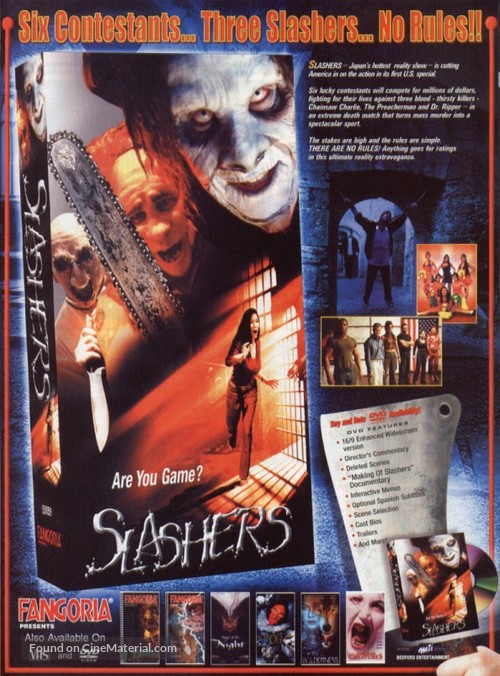 Slashers - Video release movie poster