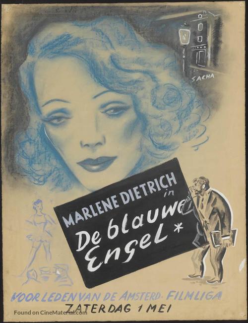 Der blaue Engel - Dutch Movie Poster