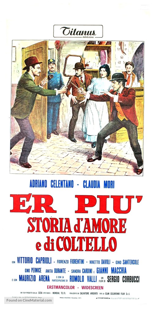 Er pi&ugrave;: storia d&#039;amore e di coltello - Italian Movie Poster