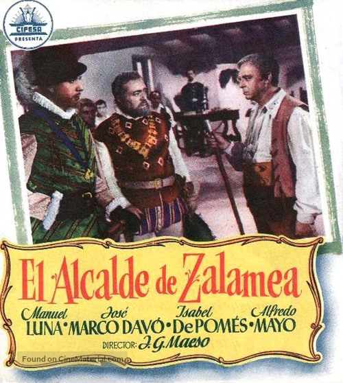 El alcalde de Zalamea - Spanish Movie Poster