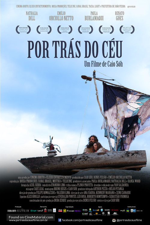 Por Tr&aacute;s do C&eacute;u - Brazilian Movie Poster