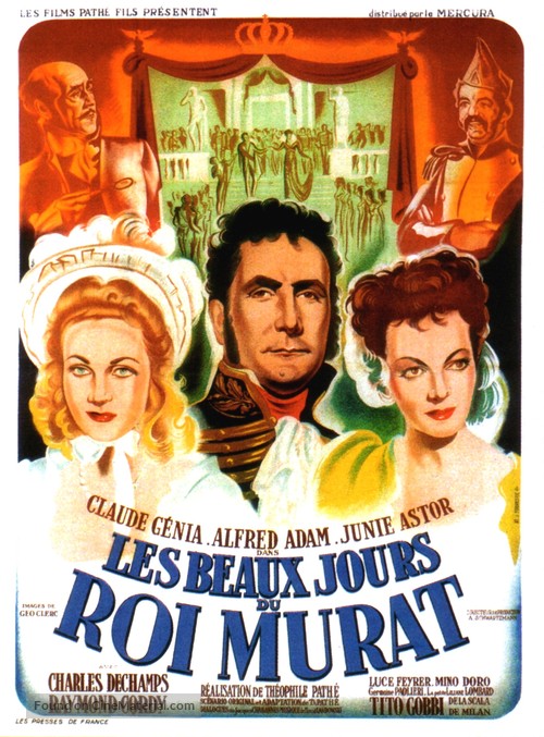 Les beaux jours du roi Murat - French Movie Poster