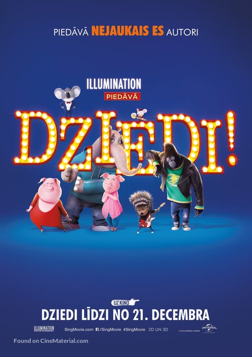 Sing - Latvian Movie Poster