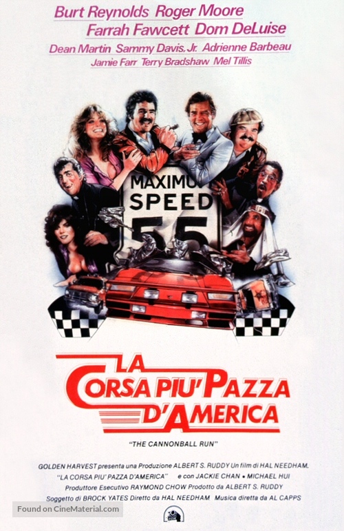 The Cannonball Run - Italian Theatrical movie poster