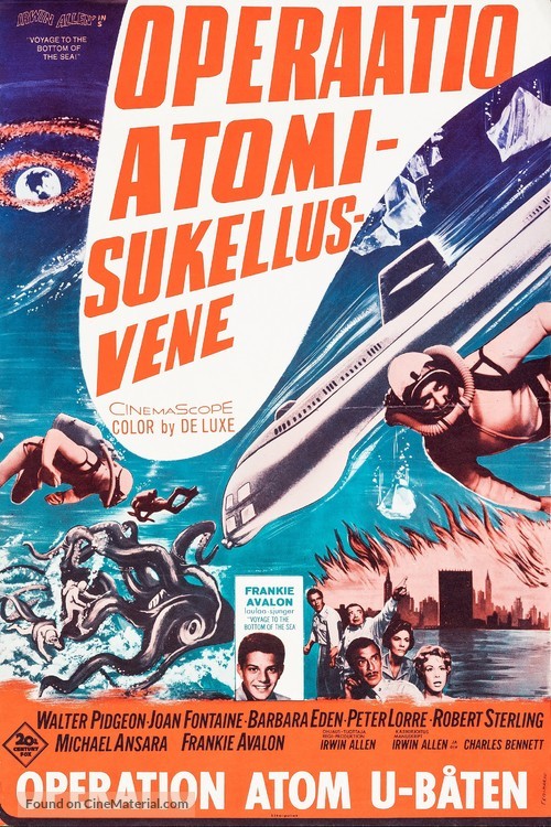 Voyage to the Bottom of the Sea - Finnish Movie Poster
