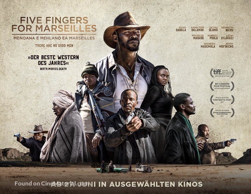 Five Fingers for Marseilles - German Movie Poster