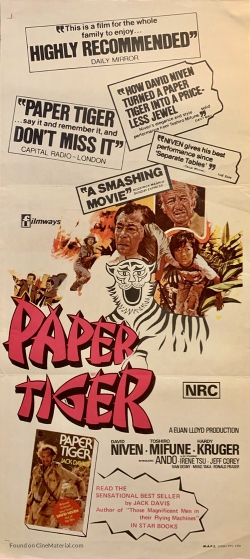 Paper Tiger - Australian Movie Poster