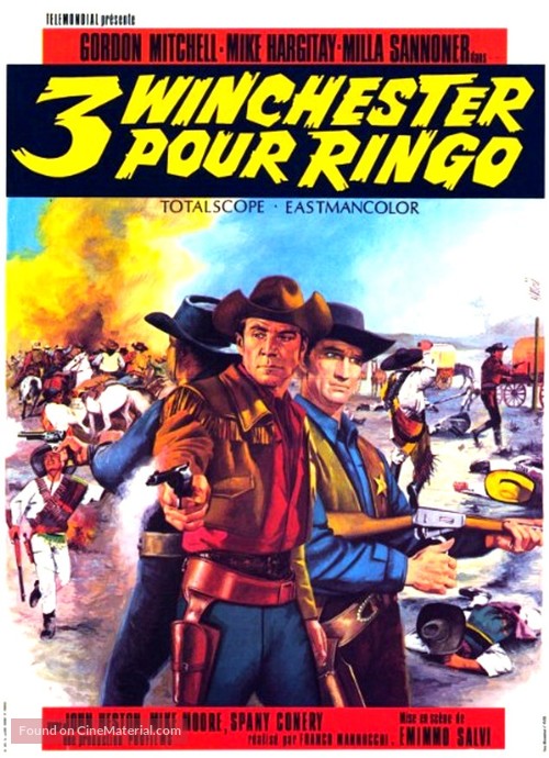 3 colpi di Winchester per Ringo - French Movie Poster