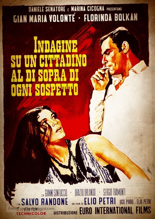 Indagine su un cittadino al di sopra di ogni sospetto - Italian Movie Poster