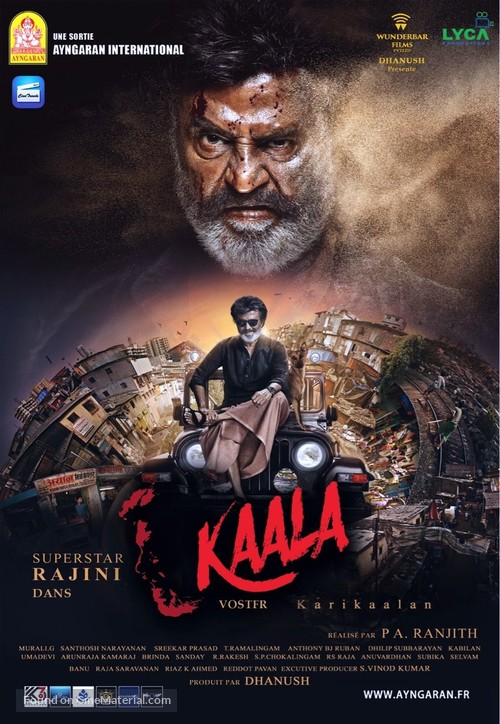 Kaala 2018 French movie poster