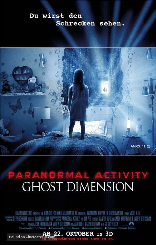 Paranormal Activity: The Ghost Dimension - German Movie Poster