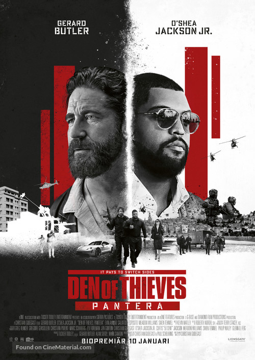 Den of Thieves 2: Pantera - Swedish Movie Poster