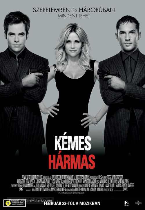 This Means War - Hungarian Movie Poster