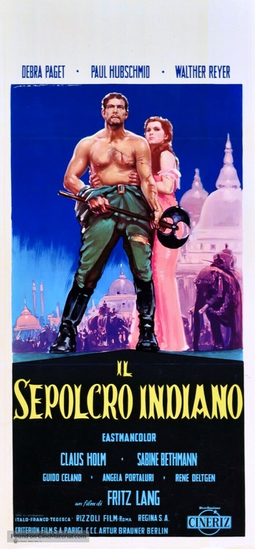 Das iIndische Grabmal - Italian Movie Poster