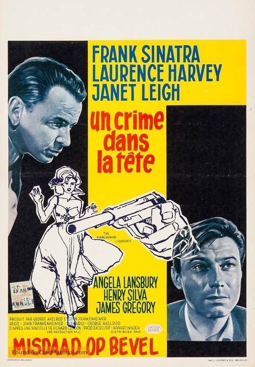 The Manchurian Candidate - Belgian Movie Poster
