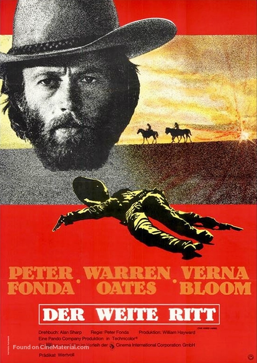 The Hired Hand - German Movie Poster