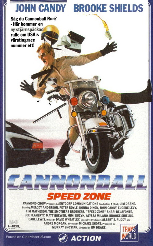 Speed Zone! - Swedish VHS movie cover