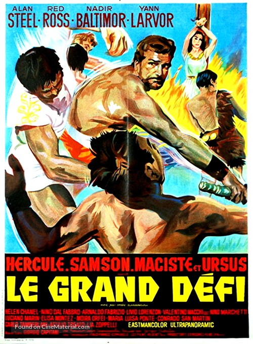 Ercole, Sansone, Maciste e Ursus gli invincibili - French Movie Poster