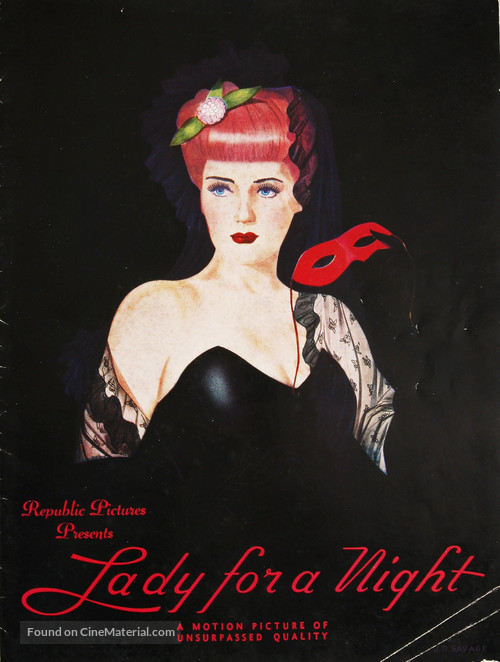 Lady for a Night - poster
