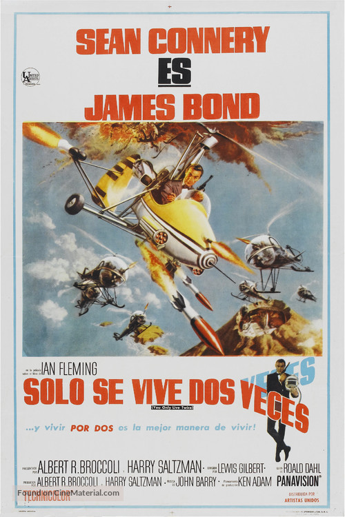 You Only Live Twice - Argentinian Movie Poster