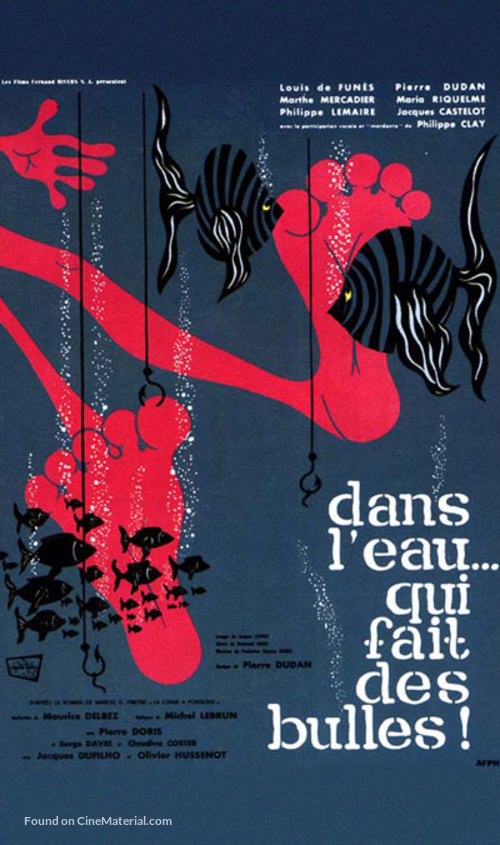 Dans l&#039;eau qui fait des bulles - French Movie Poster