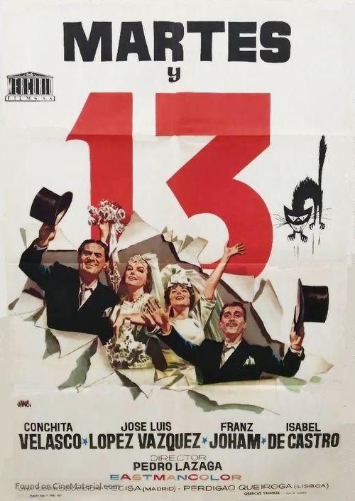 Martes y trece - Spanish Movie Poster
