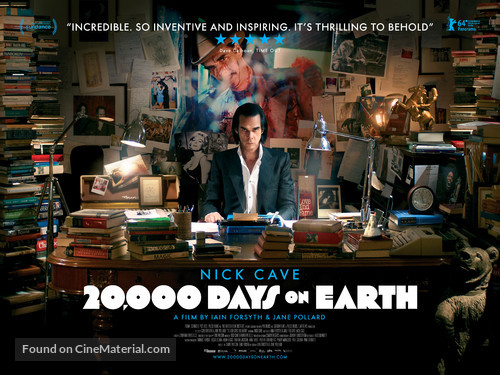 20,000 Days on Earth - British Movie Poster