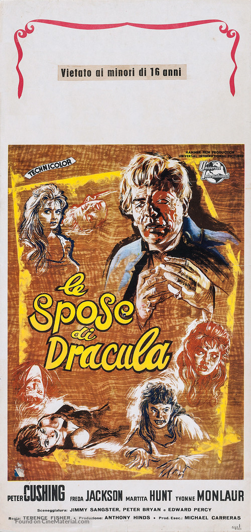 The Brides of Dracula - Italian Movie Poster
