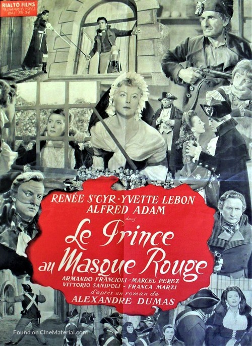 Il cavaliere di Maison Rouge - French Movie Poster