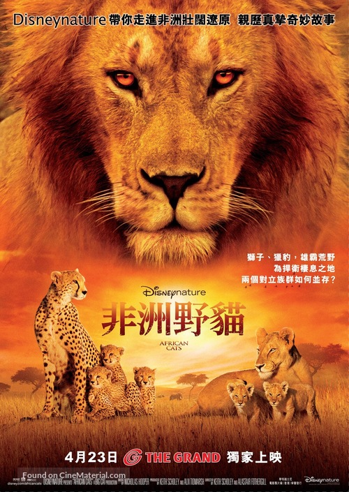 African Cats - Hong Kong Movie Poster