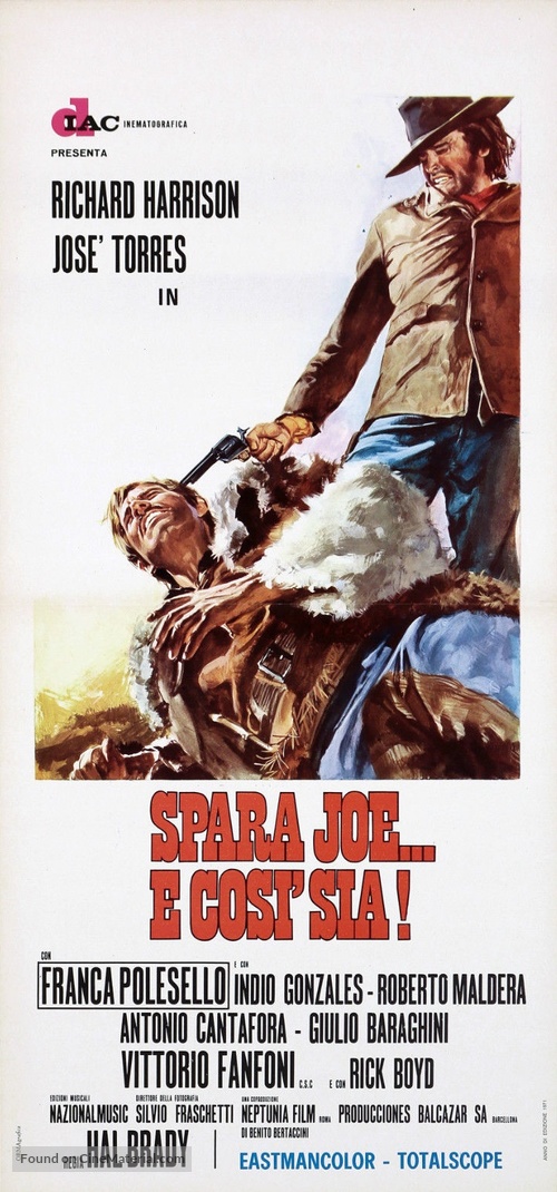 Spara Joe... e cos&igrave; sia! - Italian Movie Poster