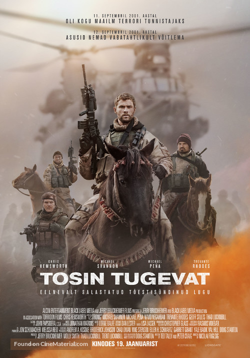 12 Strong - Estonian Movie Poster