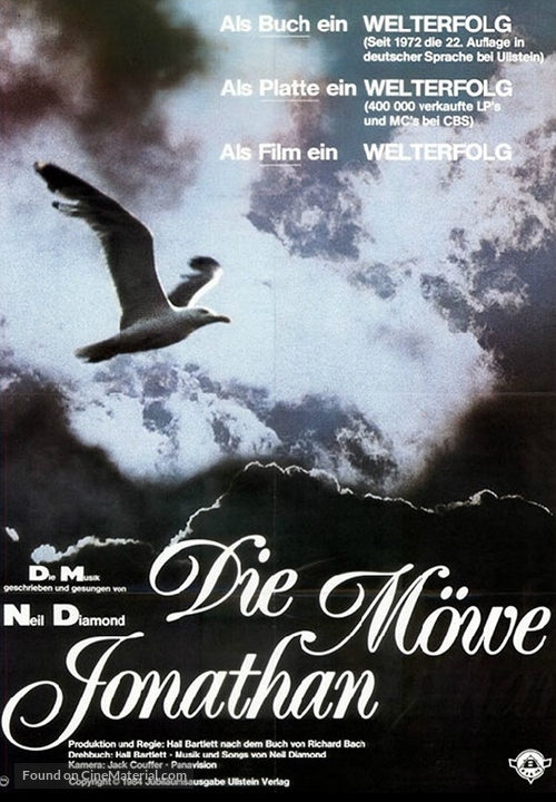 Jonathan Livingston Seagull - German Movie Poster
