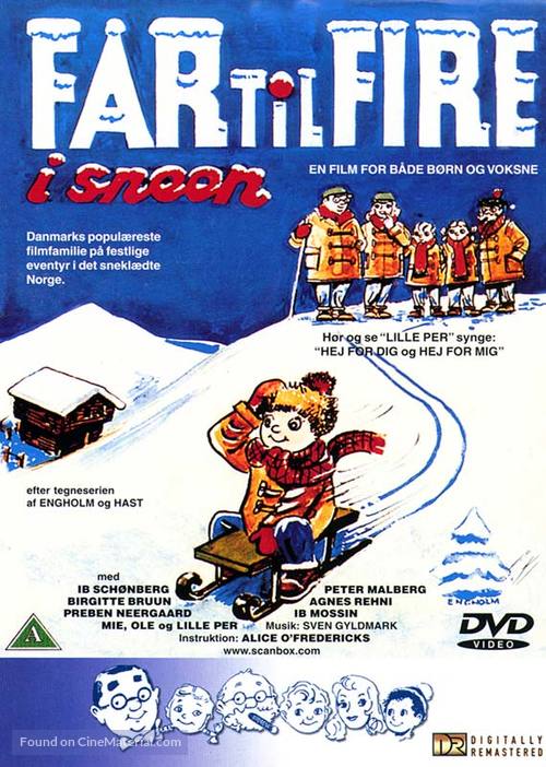 Far til fire i sneen - Danish DVD movie cover