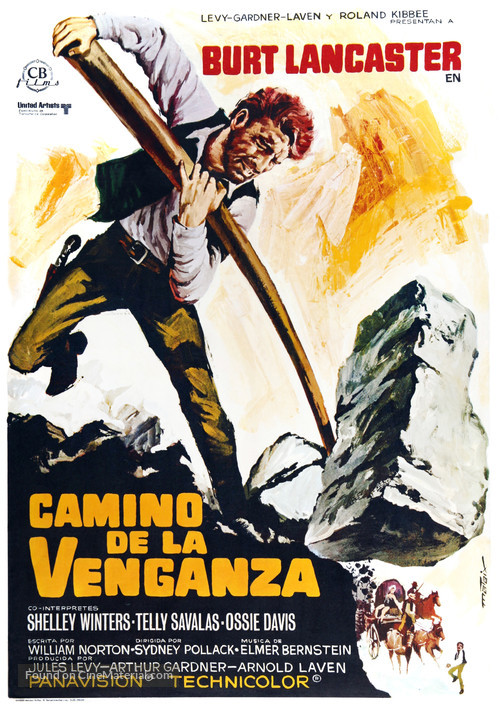 The Scalphunters - Spanish Movie Poster