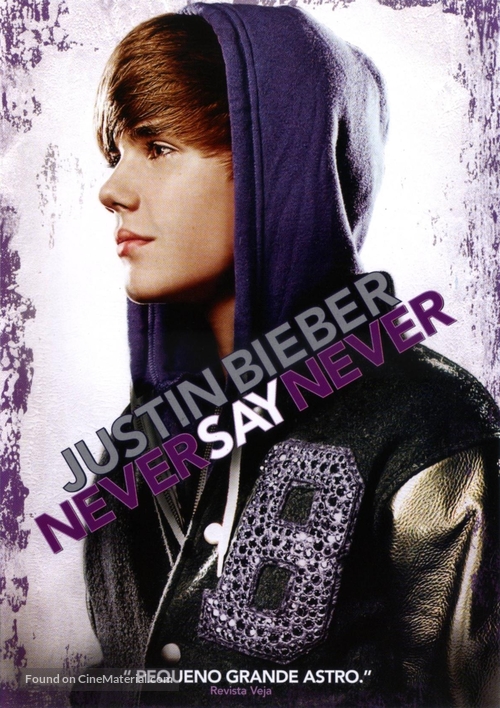 Justin Bieber: Never Say Never - Brazilian DVD movie cover