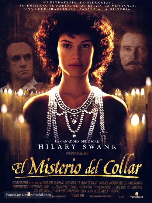 The Affair of the Necklace - Spanish Movie Poster