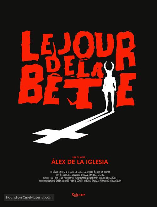 El d&iacute;a de la bestia - French Movie Poster
