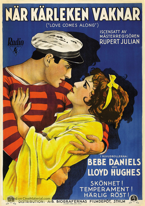 Love Comes Along - Swedish Movie Poster